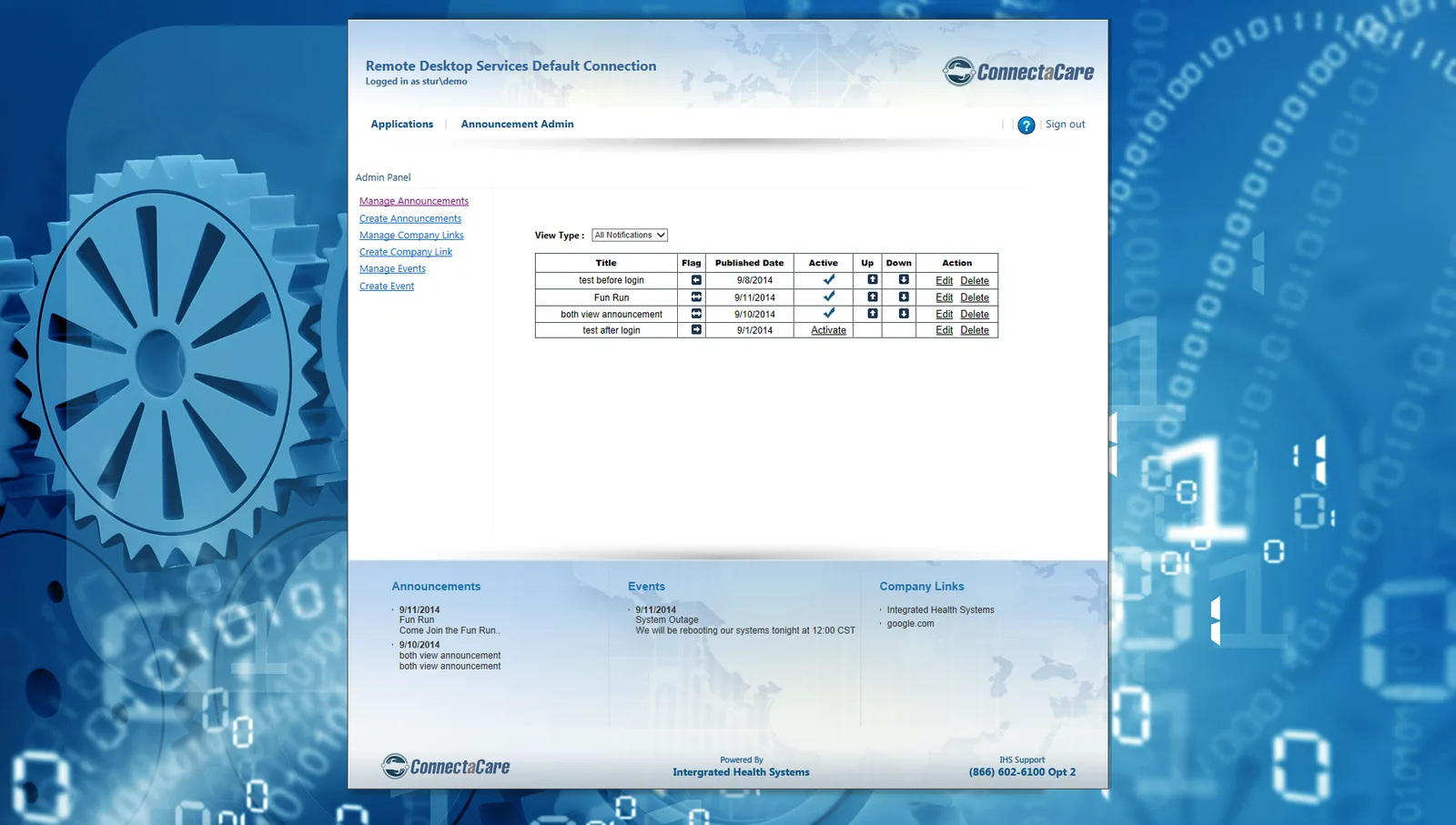 Integrated Health Systems: RD Web: Microsoft RD Web screenshot 3