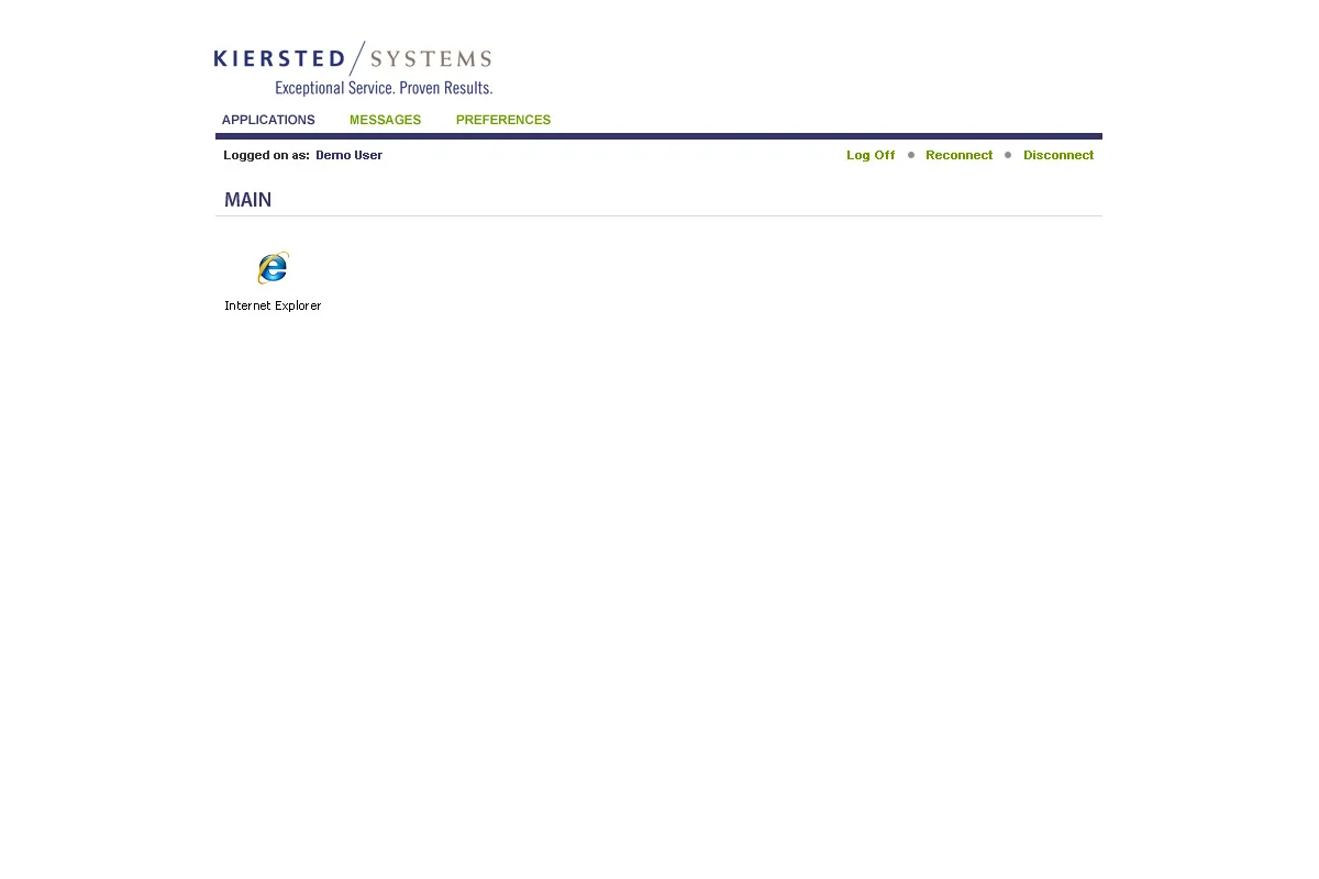 Kiersted Systems: Web Interface: Citrix Web Interface screenshot 3