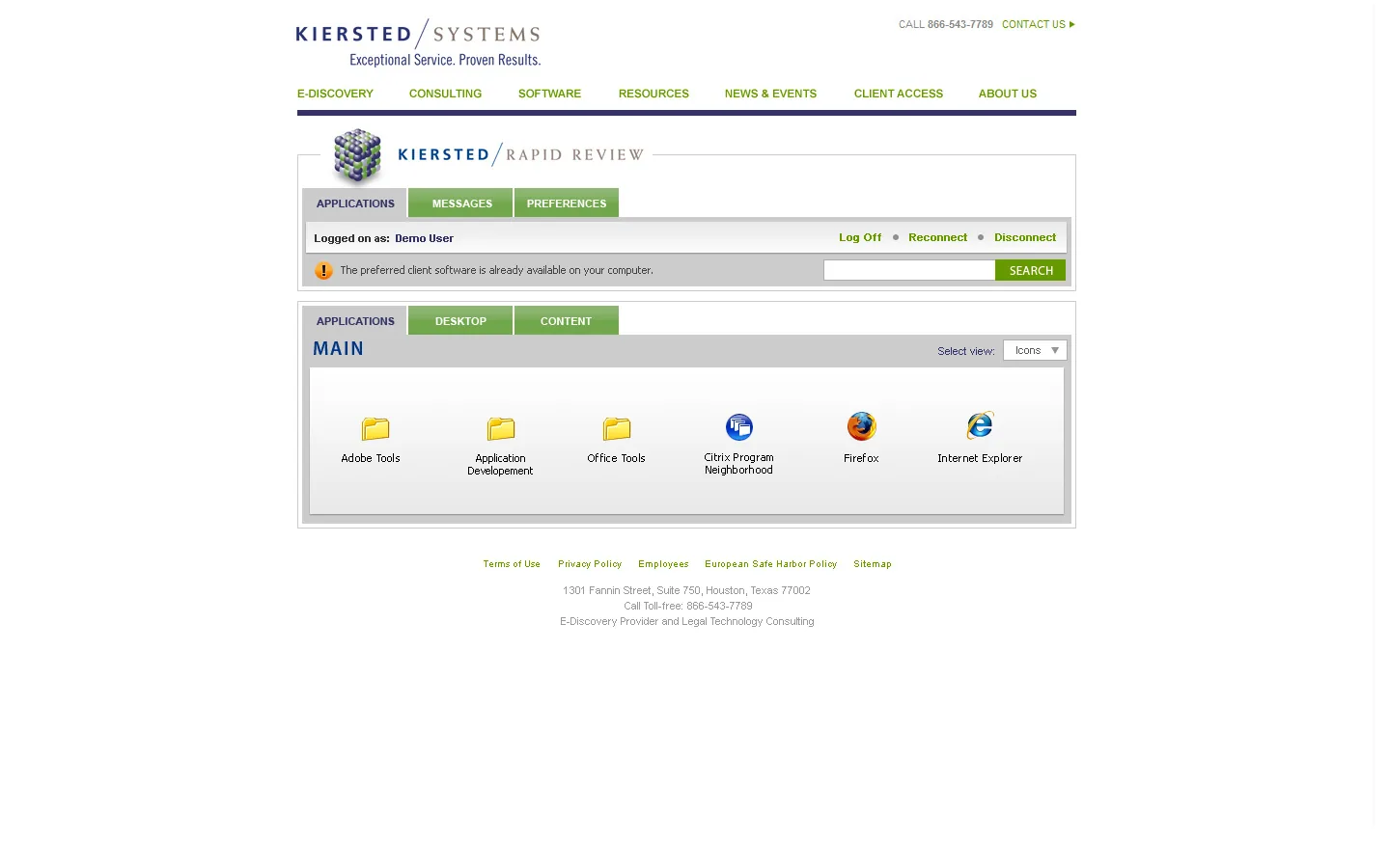 Kiersted Systems: Web Interface: Citrix Web Interface screenshot 5