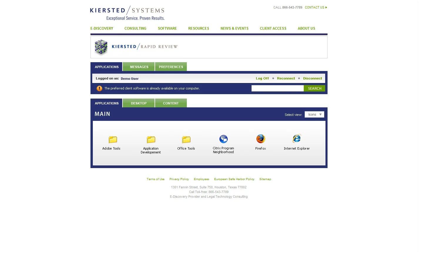 Kiersted Systems: Web Interface: Citrix Web Interface screenshot 7