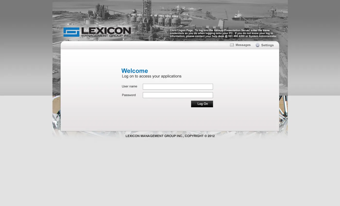 Lexicon Management Group Inc: Web Interface: Citrix Web Interface screenshot 5