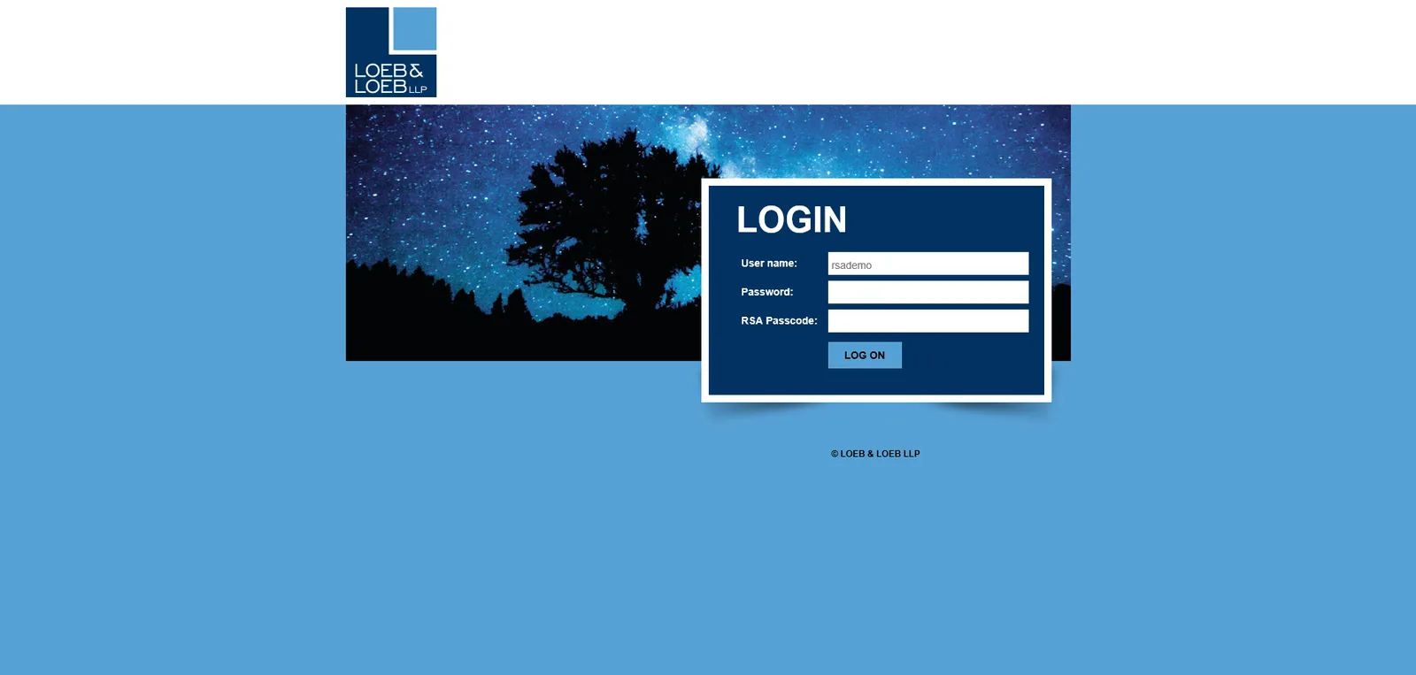 Loeb & Loeb: NetScaler: Citrix NetScaler login page