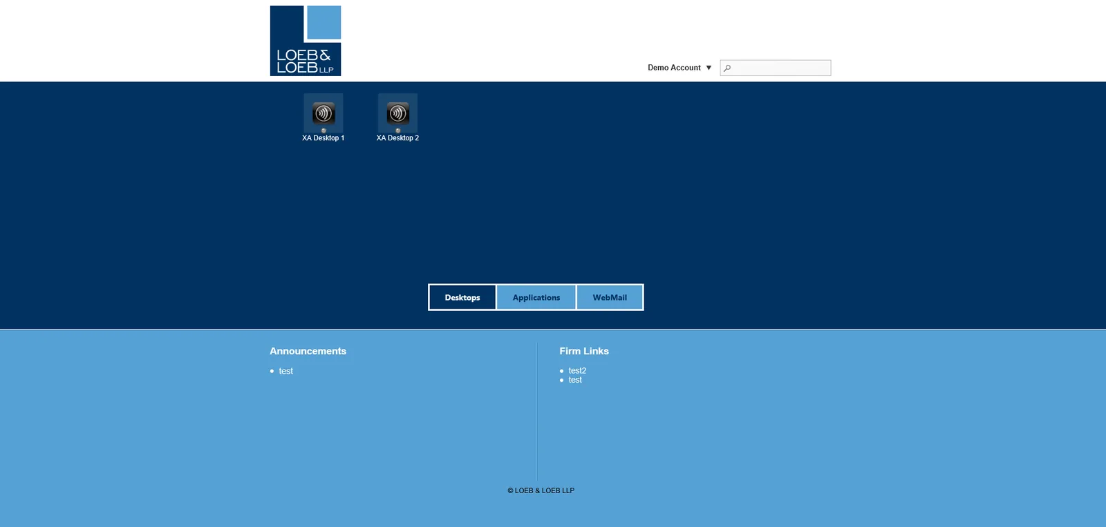 Loeb & Loeb: StoreFront: Citrix StoreFront screenshot 3