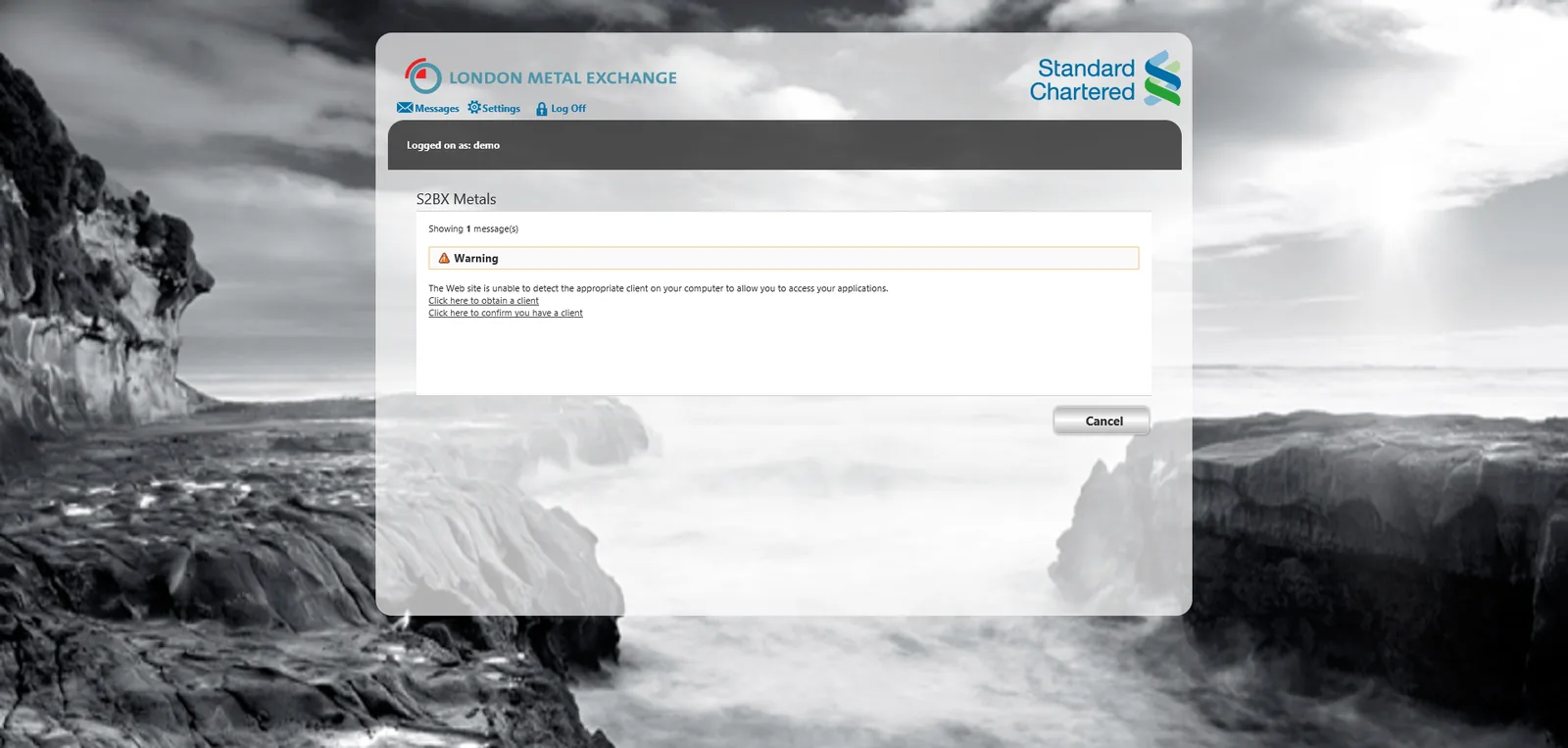 London Metal Exchange: Web Interface: Citrix Web Interface screenshot 3