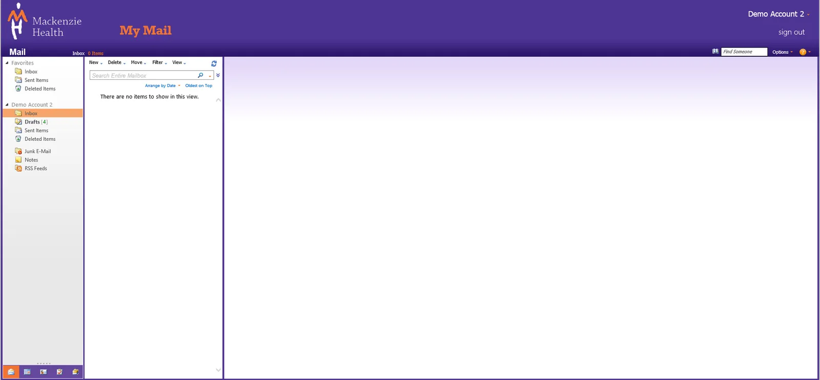 Mackenzie Health: OWA: Microsoft OWA screenshot 3