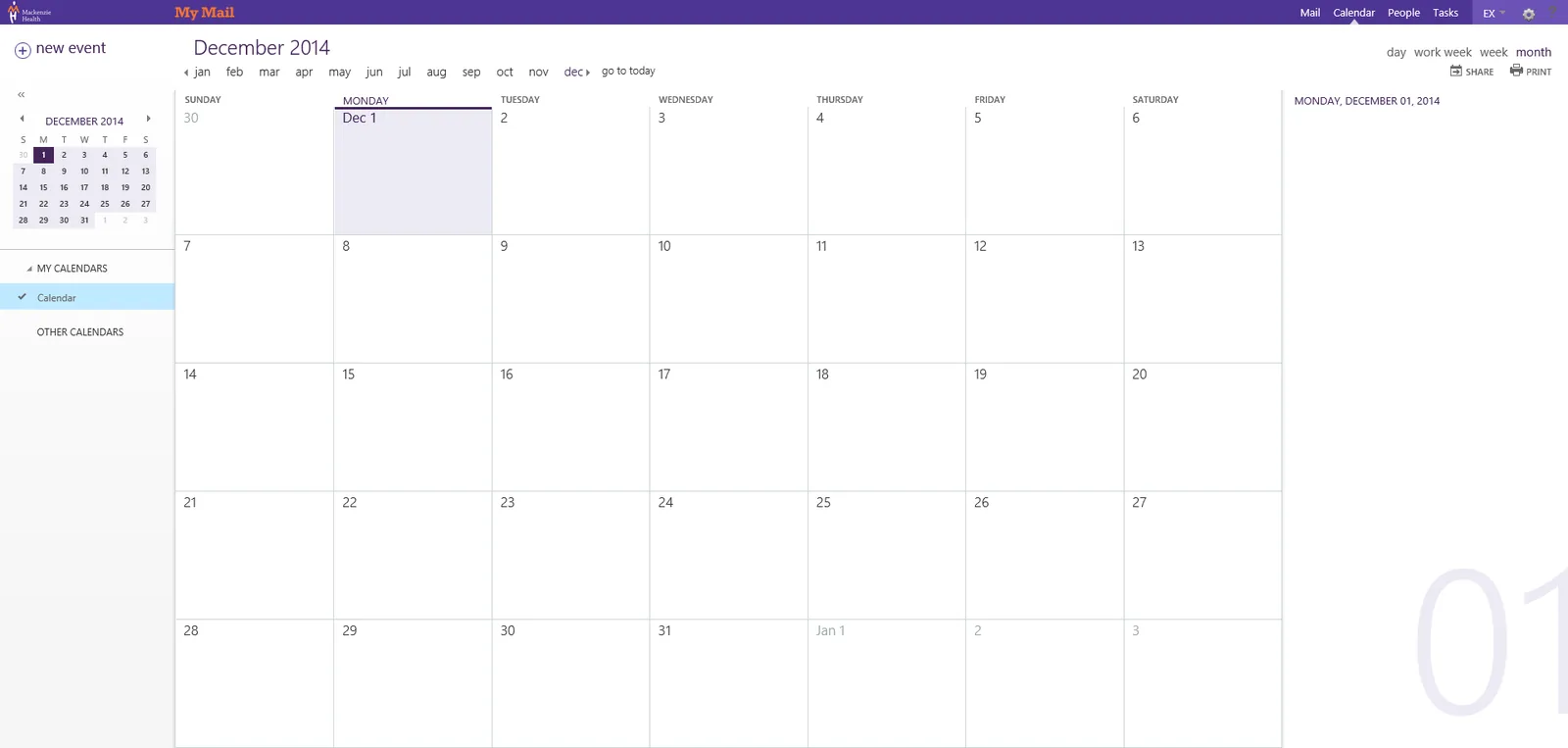 Mackenzie Health: OWA: Microsoft OWA screenshot 9