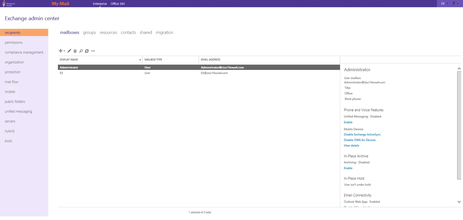 Mackenzie Health: OWA: Microsoft OWA screenshot 6