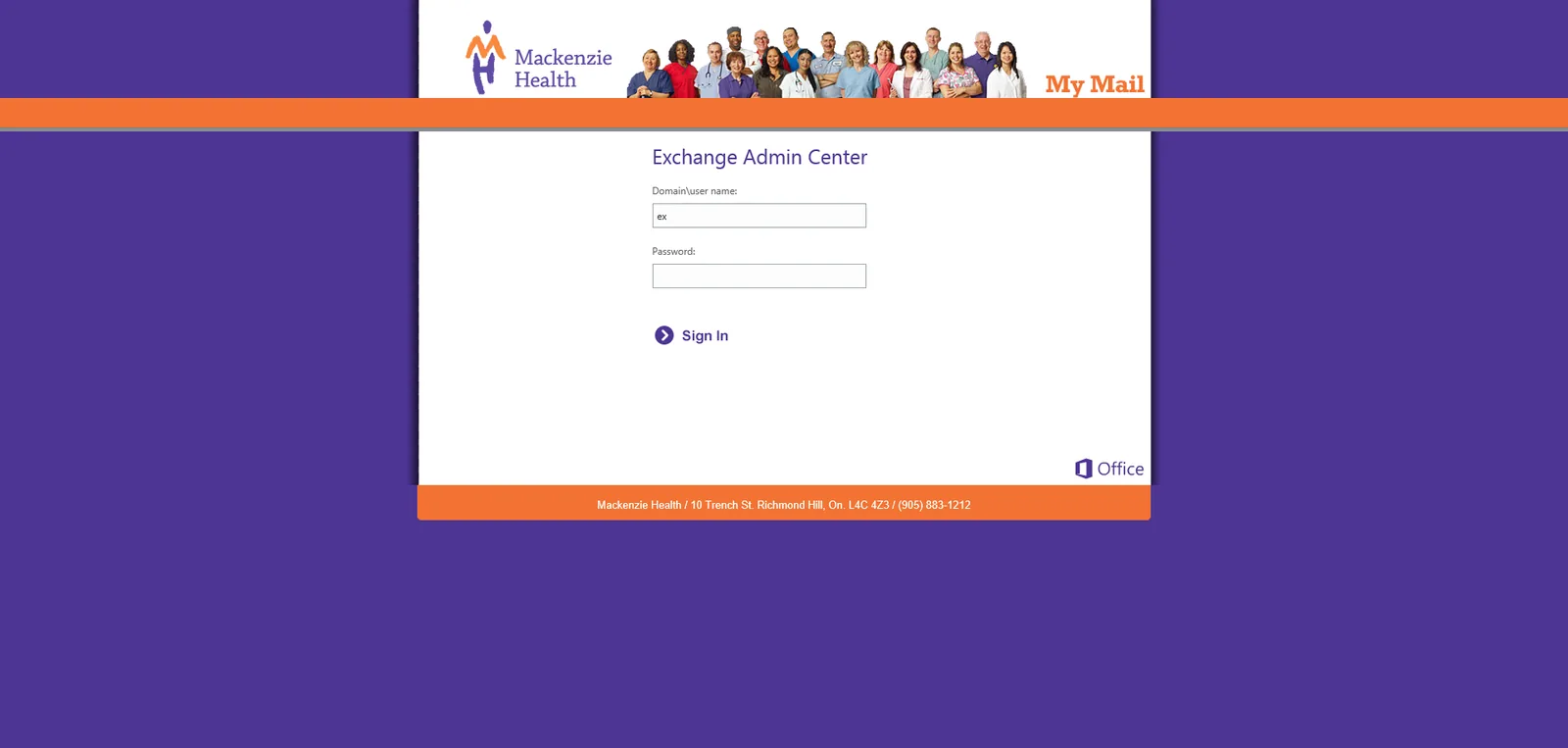 Mackenzie Health: OWA: Microsoft OWA screenshot 5