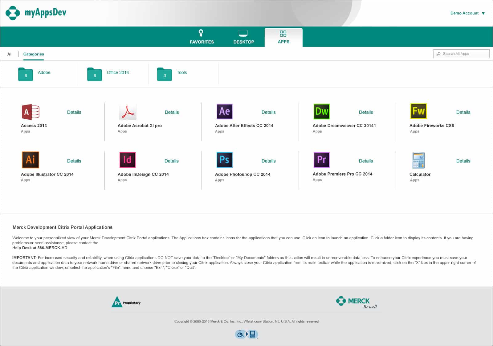 Merck: Citrix StoreFront screenshot 2