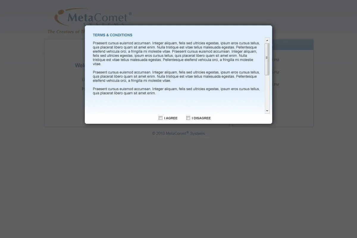 MetaComet Systems: Web Interface: Citrix Web Interface screenshot 3