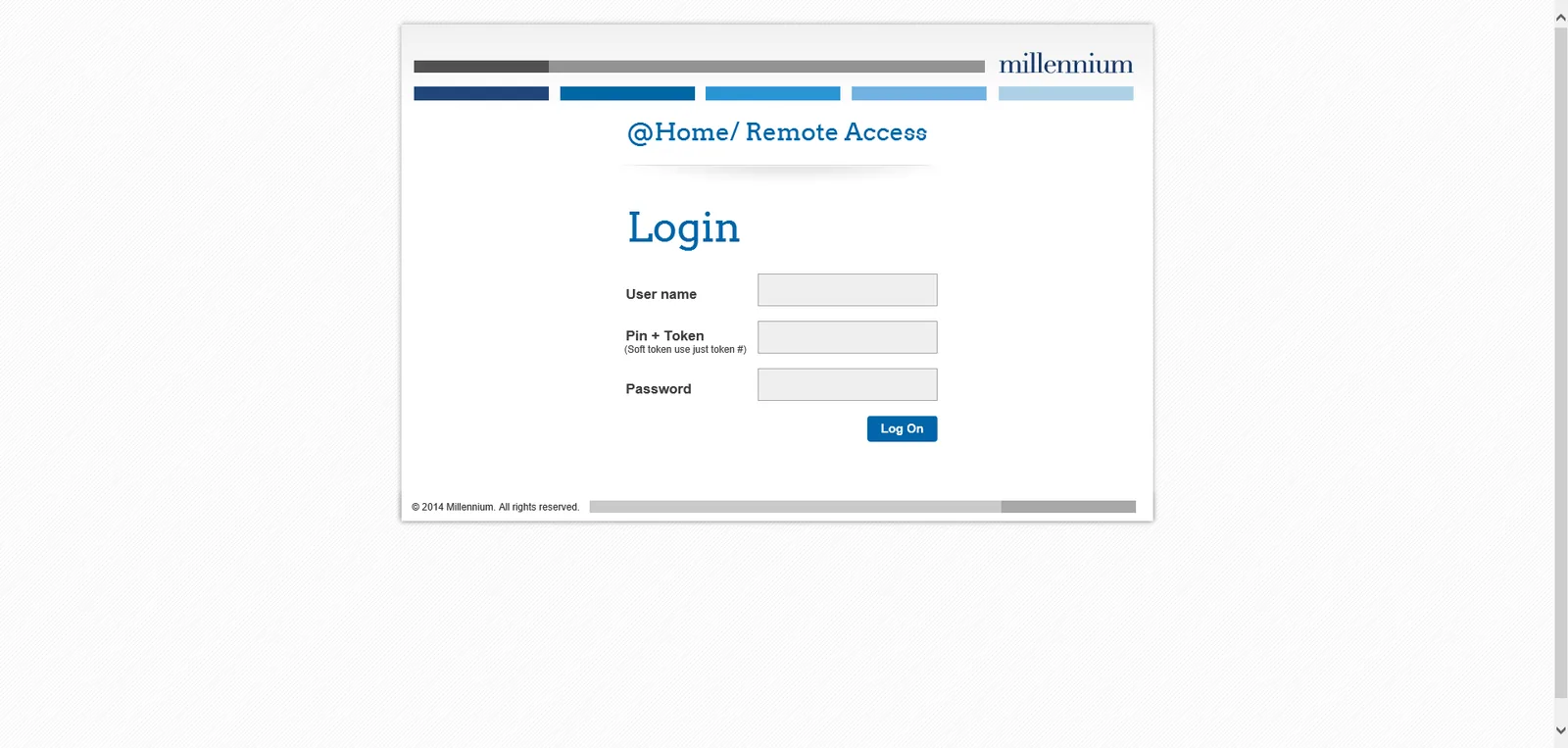 Millennium: NetScaler: Citrix NetScaler login page