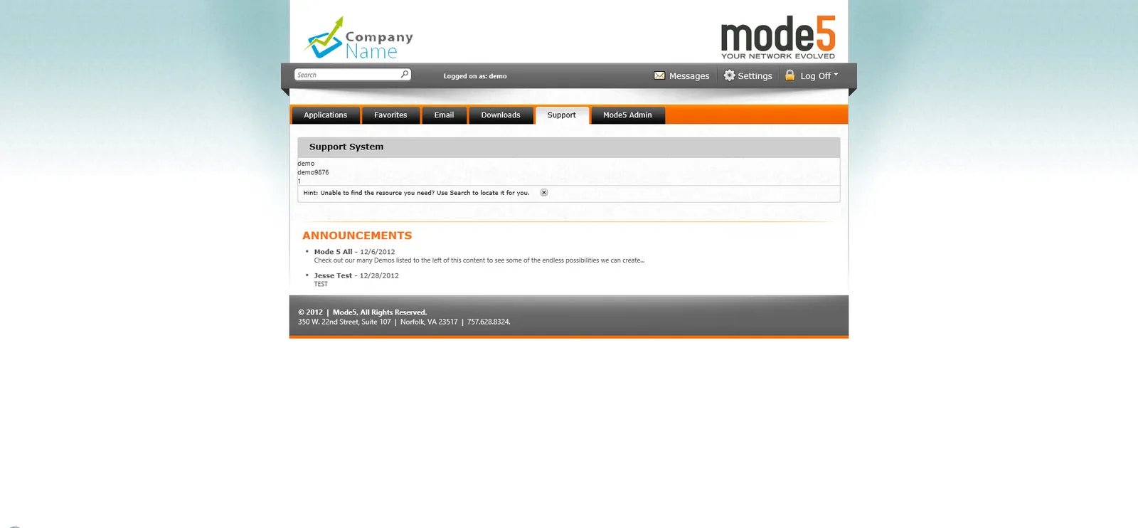 Mode5: Web Interface: Citrix Web Interface screenshot 5
