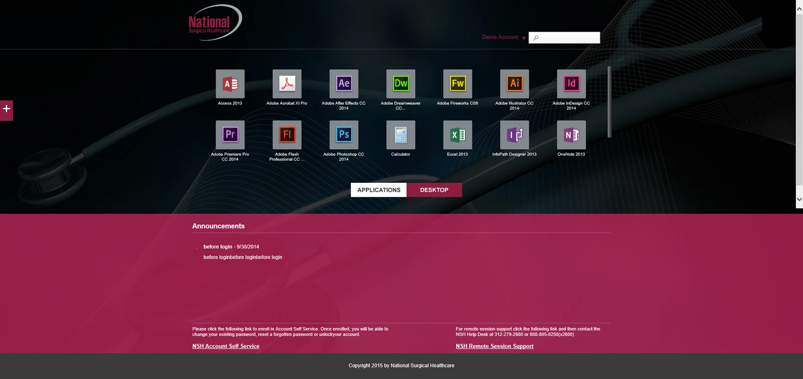 National Surgical Healthcare: StoreFront: Citrix StoreFront screenshot 2
