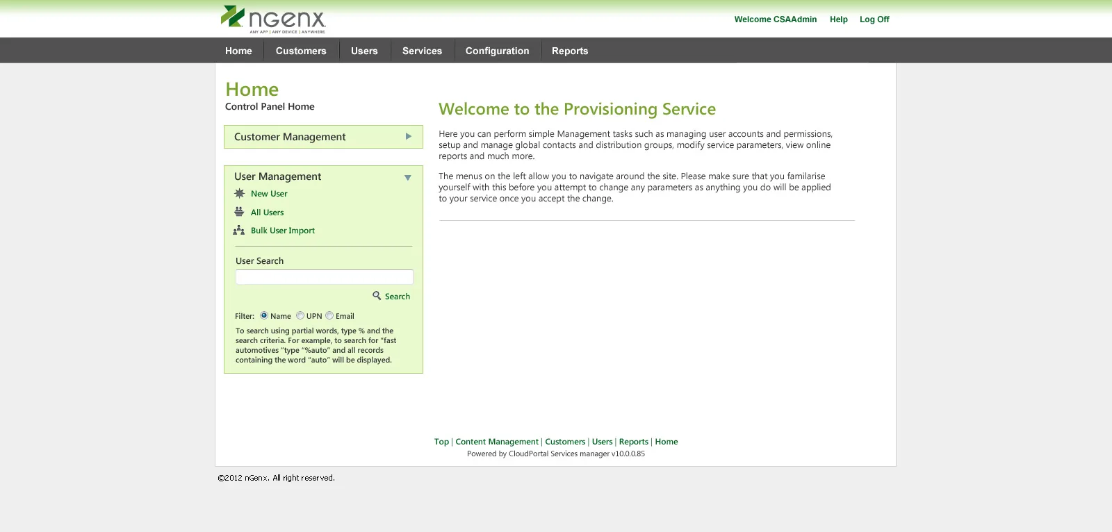 nGenx: Cloud Portal: Citrix Cloud Portal screenshot 2