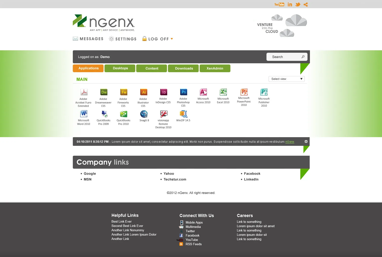 nGenx: Web Interface: Citrix Web Interface screenshot 4