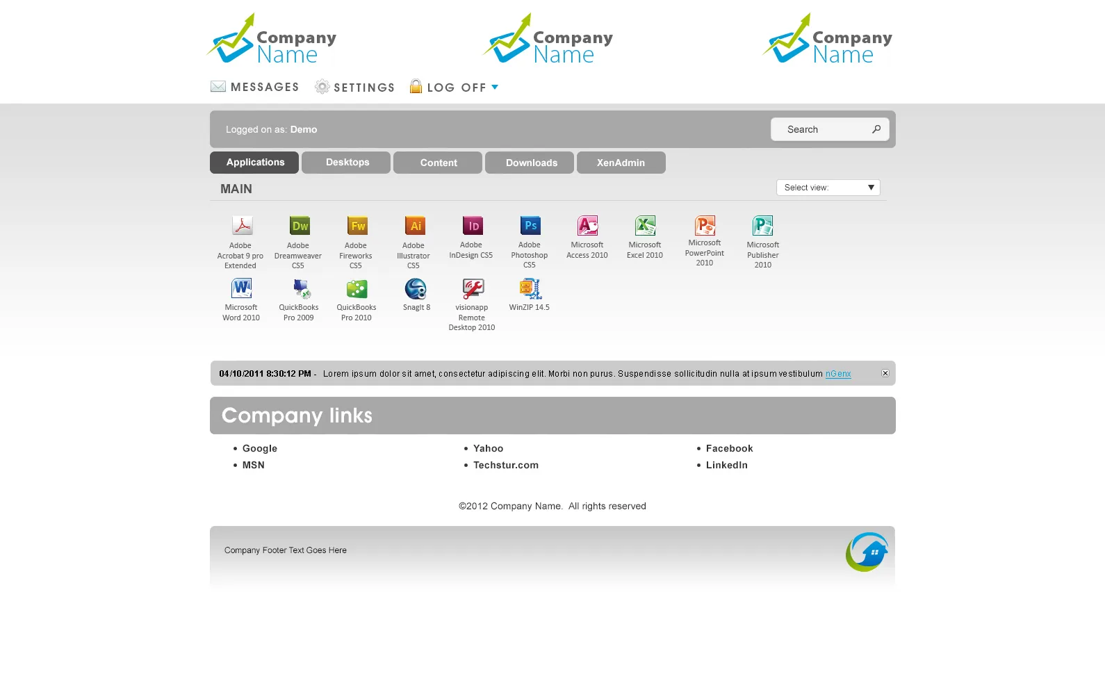 nGenx: Web Interface: Citrix Web Interface screenshot 5