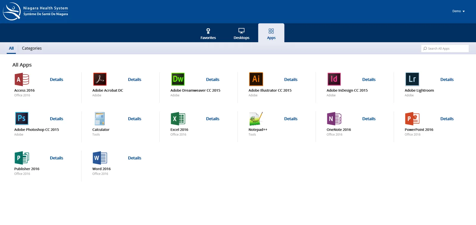 Niagara Health: StoreFront: Citrix StoreFront screenshot 2