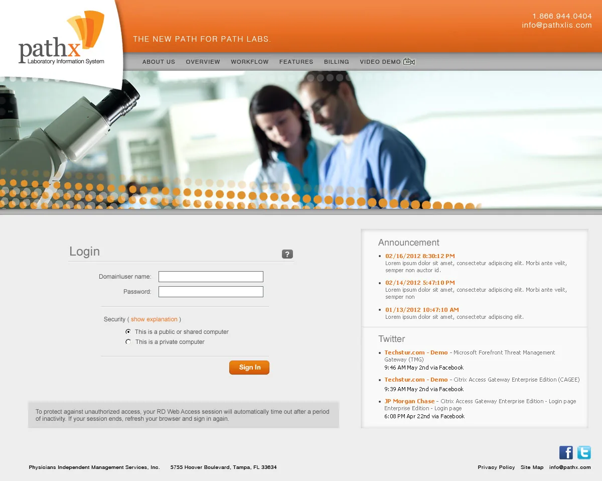 PathX: RD Web: Microsoft RD Web screenshot 3
