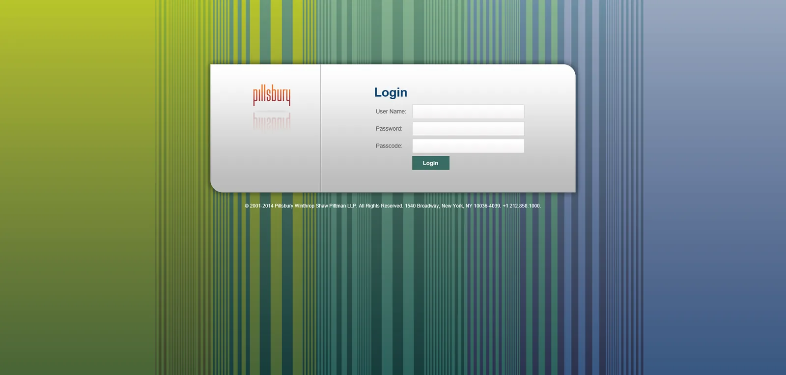 Pillsbury: NetScaler: Citrix NetScaler login page
