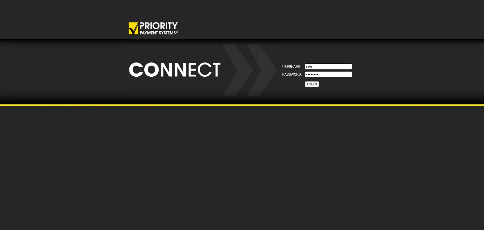 Priority Payment Systems: Web Interface: Citrix Web Interface login page