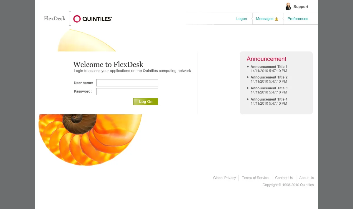Quintiles: Web Interface: Citrix Web Interface screenshot 3