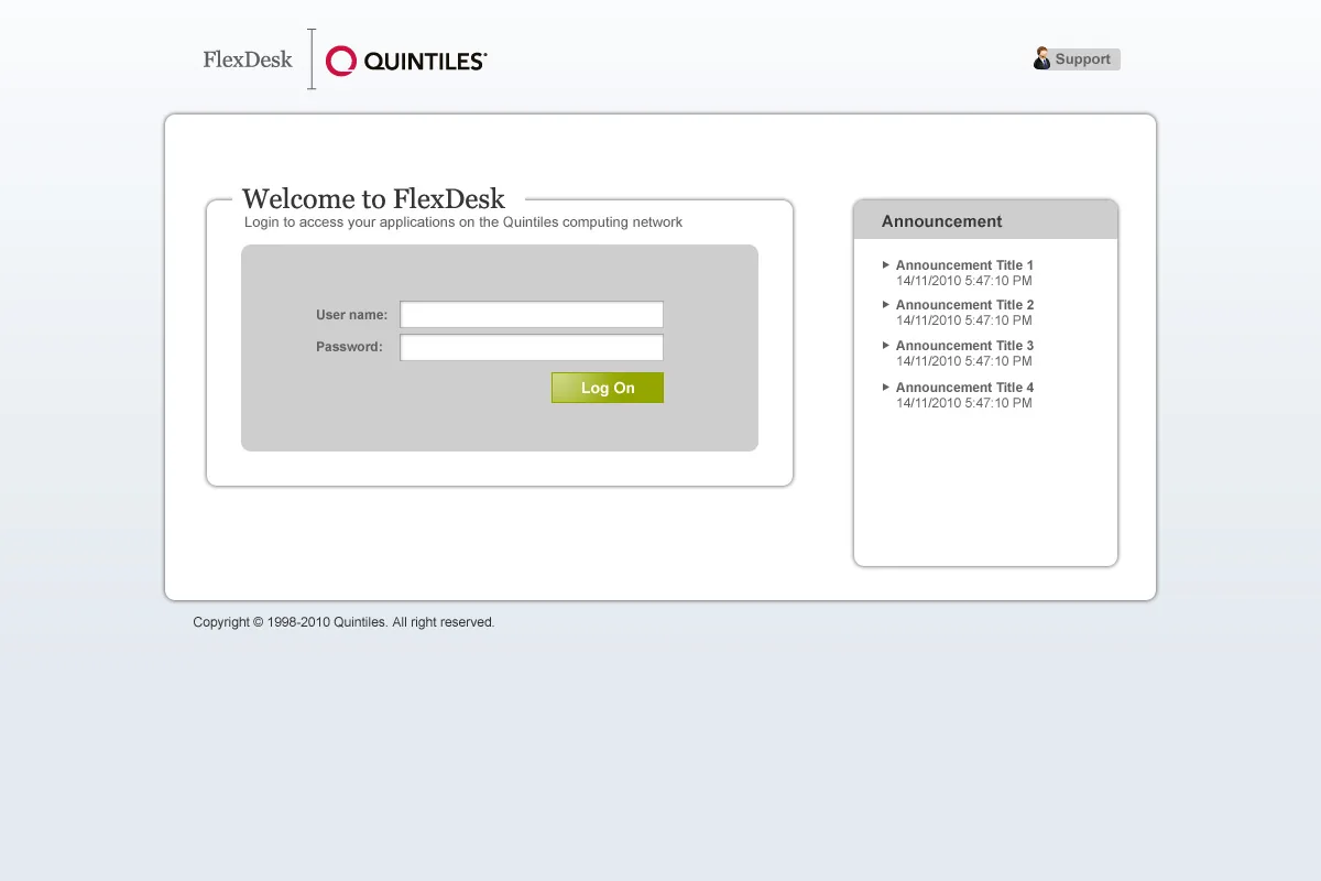 Quintiles: Web Interface: Citrix Web Interface screenshot 7