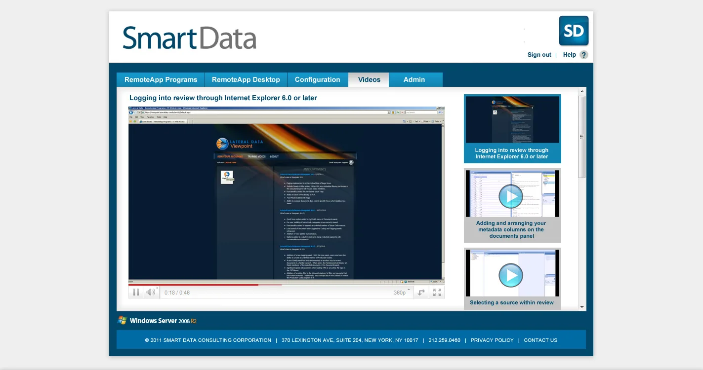 Smart Data Consulting: RD Web: Microsoft RD Web screenshot 3