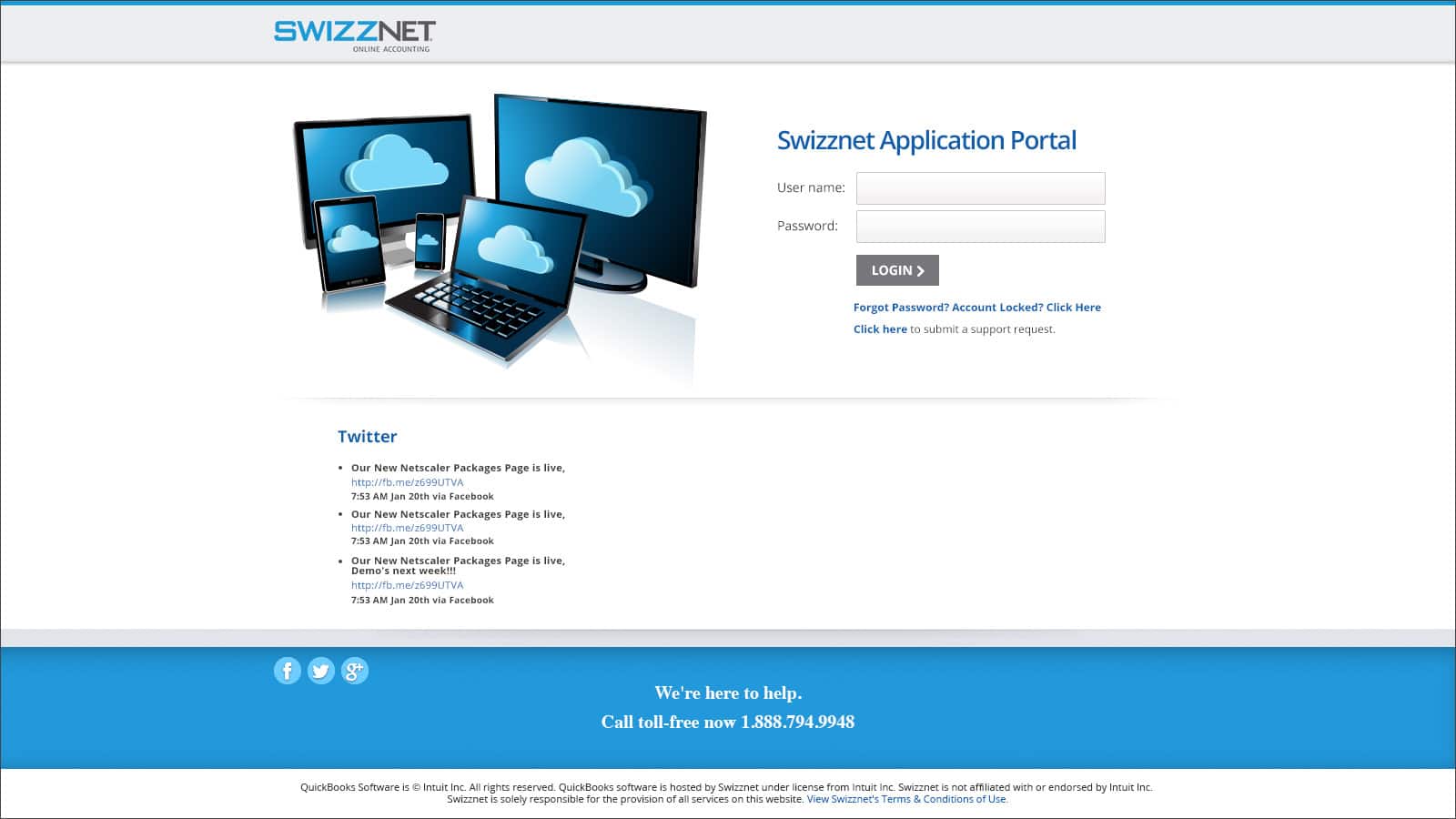 Swizznet: Citrix StoreFront login page