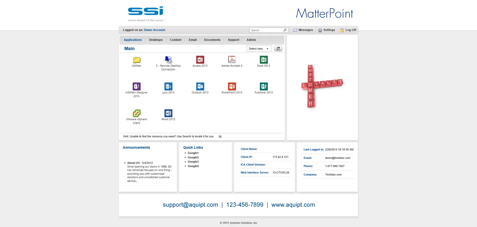 Systems Solution, Inc: Web Interface (Design 2): Citrix Web Interface screenshot 2