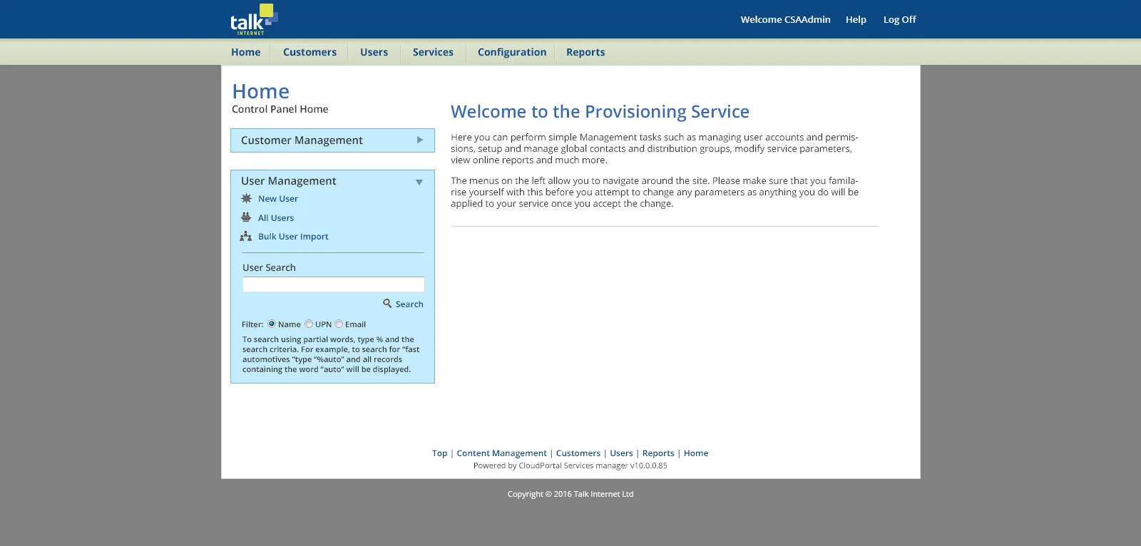 Talk Internet: Cloud Portal: Citrix Cloud Portal screenshot 2