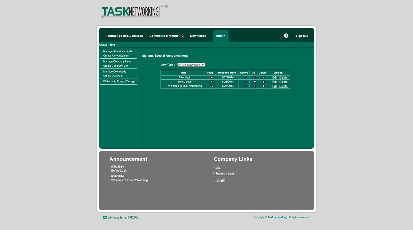 Task Networking: RD Web: Microsoft RD Web screenshot 4