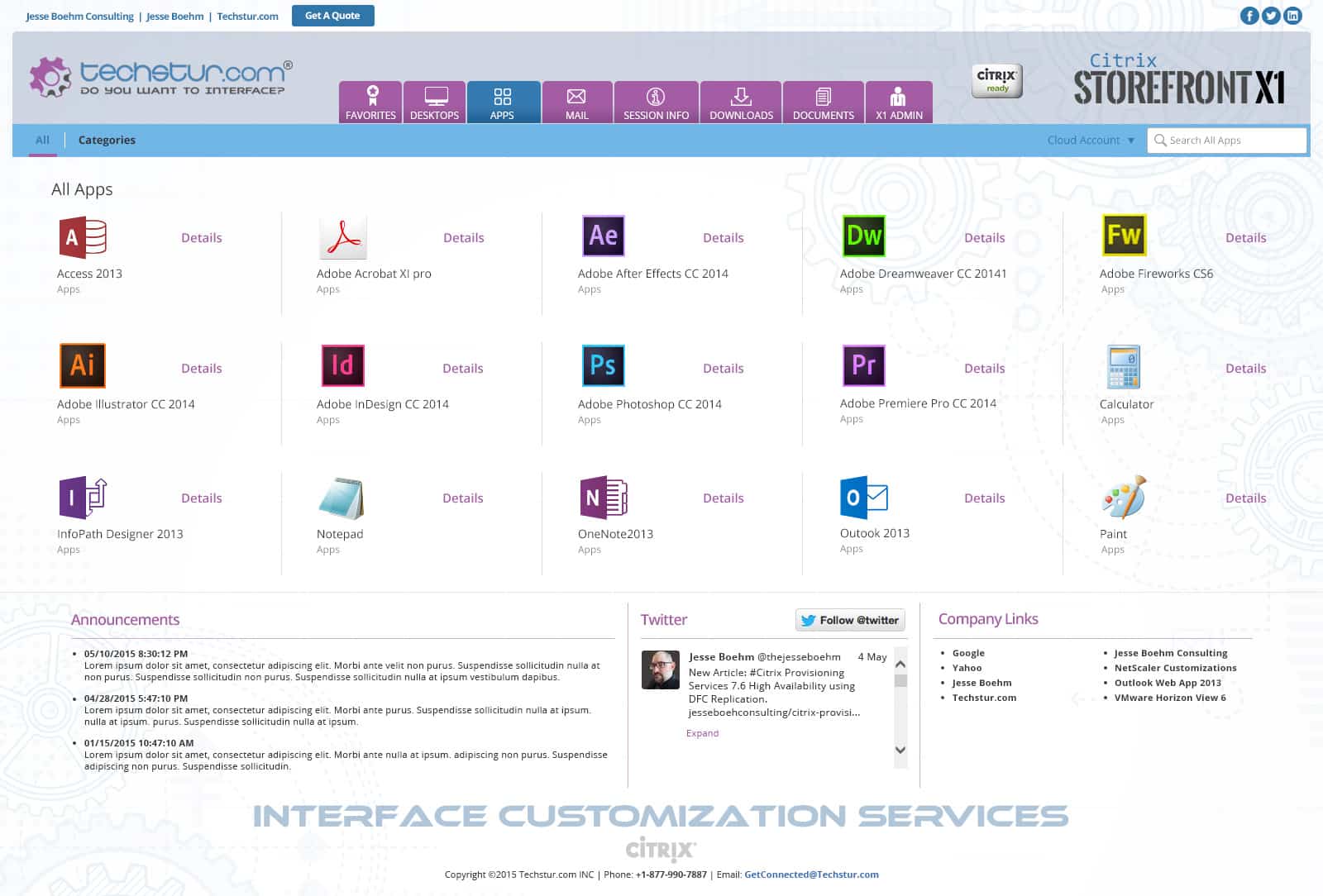 Techstur.com: StoreFront X1 (Theme 2): Citrix StoreFront screenshot 2
