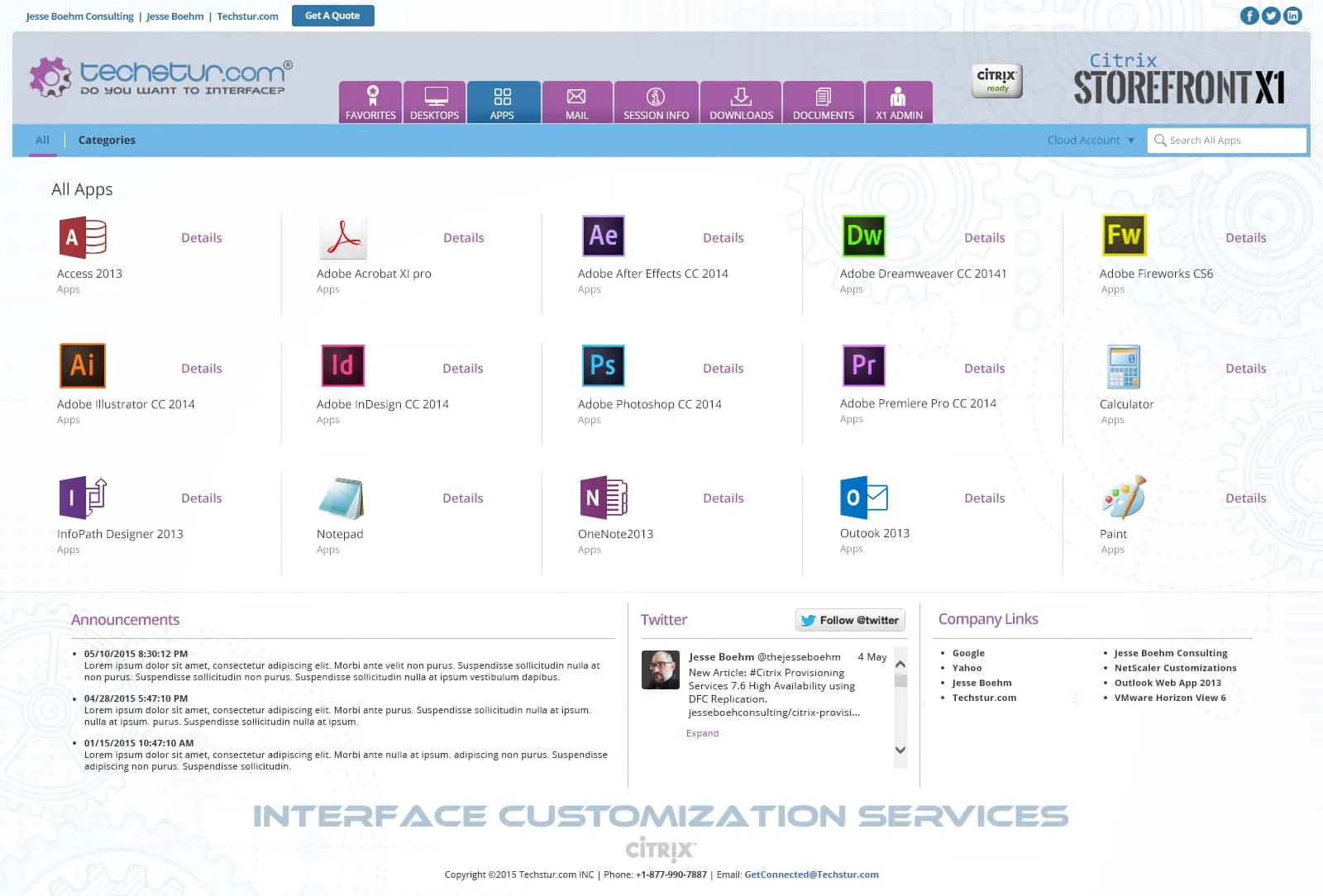 Techstur.com: StoreFront X1 (Theme 2): Citrix StoreFront screenshot 2