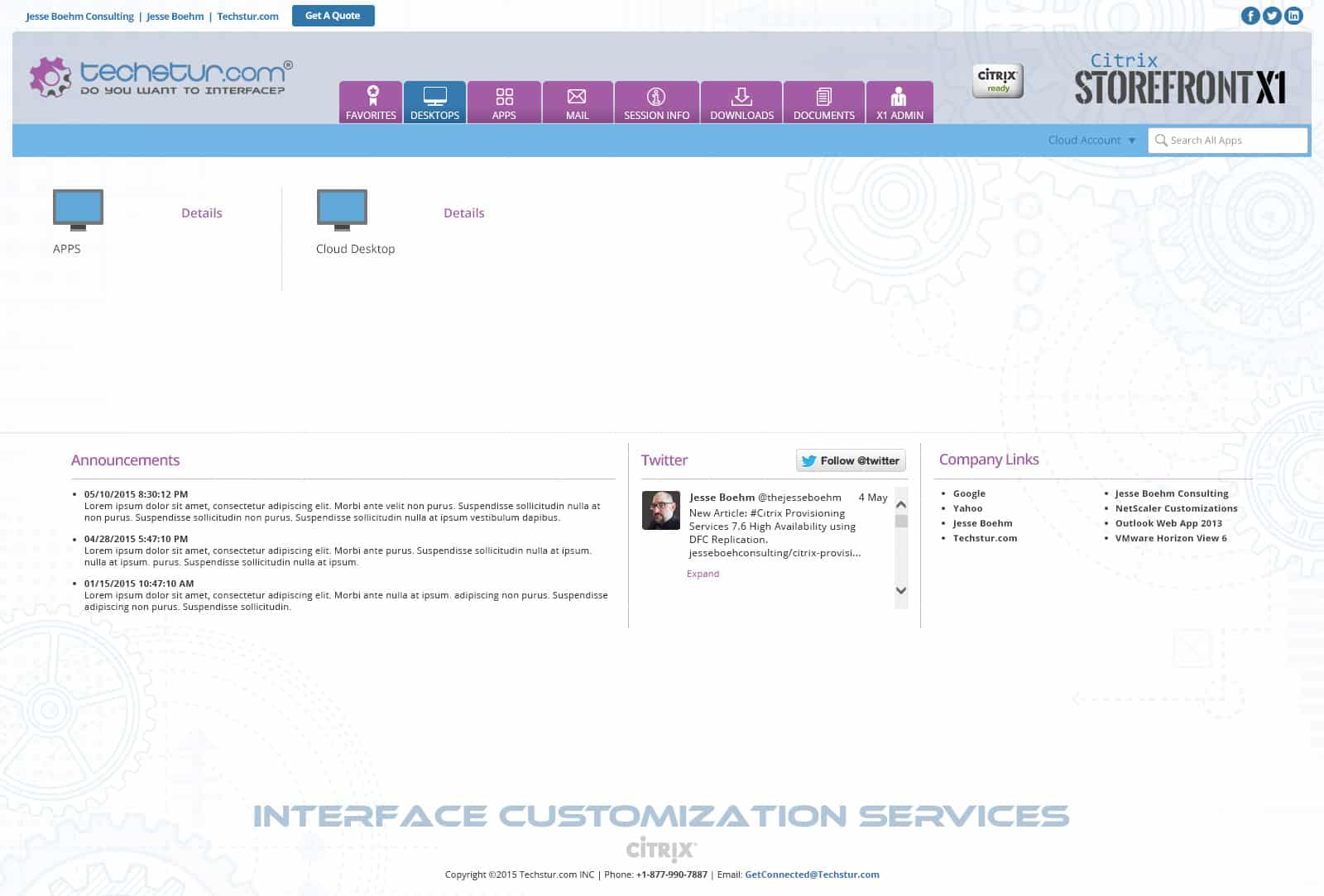 Techstur.com: StoreFront X1 (Theme 2): Citrix StoreFront screenshot 3