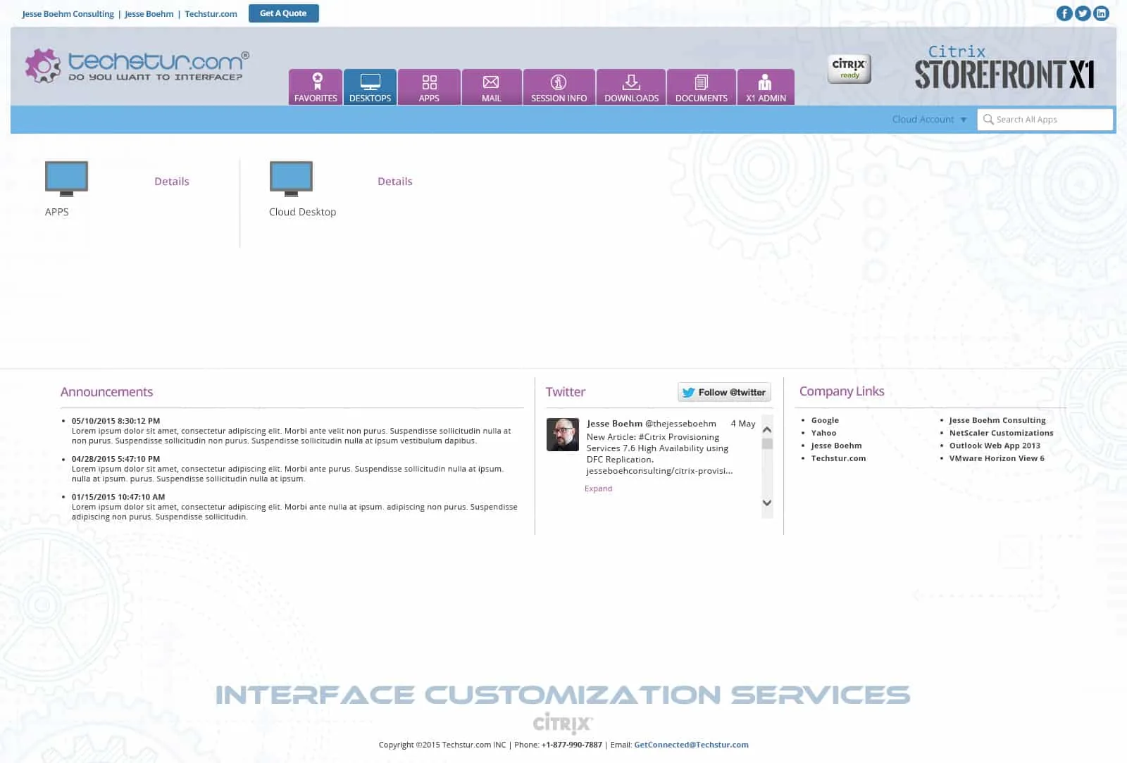 Techstur.com: StoreFront X1 (Theme 2): Citrix StoreFront screenshot 3