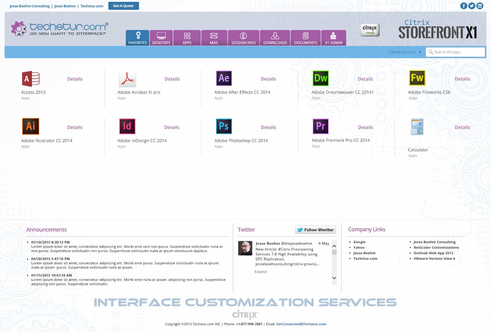 Techstur.com: StoreFront X1 (Theme 2): Citrix StoreFront screenshot 4