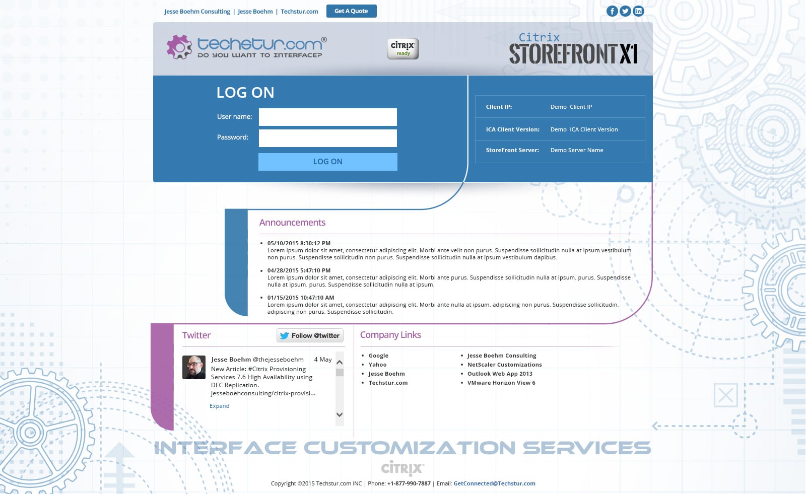 Techstur.com: StoreFront X1 (Theme 2): Citrix StoreFront screenshot 5