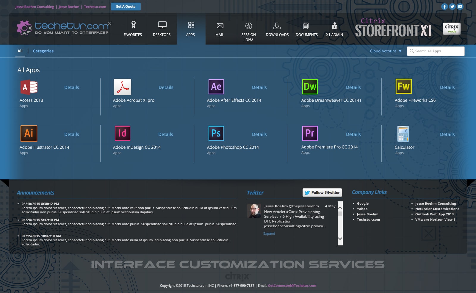 Techstur.com: StoreFront X1 (Theme 3): Citrix StoreFront screenshot 2