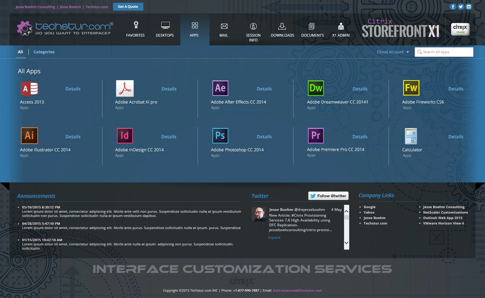 Techstur.com: StoreFront X1 (Theme 3): Citrix StoreFront screenshot 2
