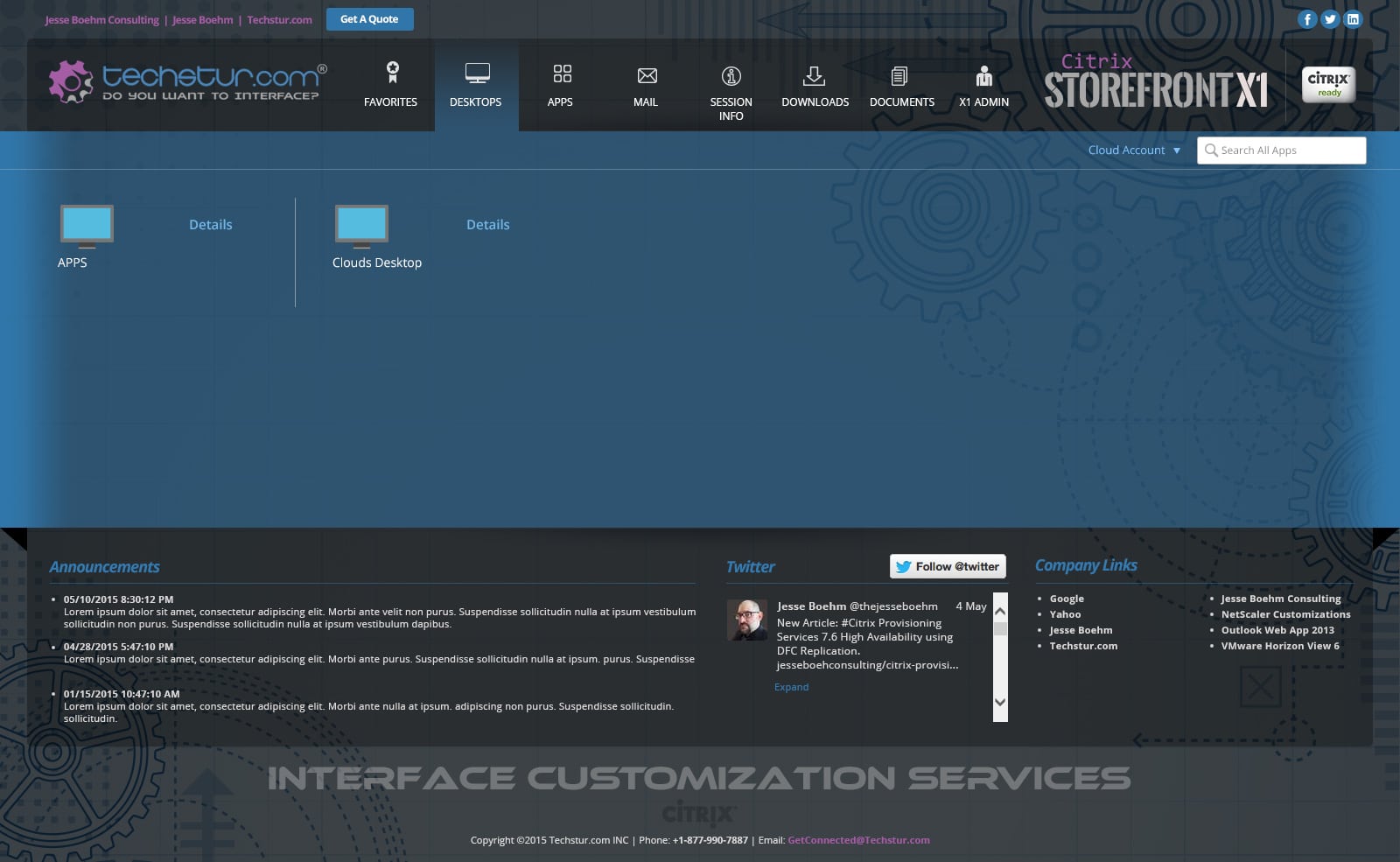 Techstur.com: StoreFront X1 (Theme 3): Citrix StoreFront screenshot 3