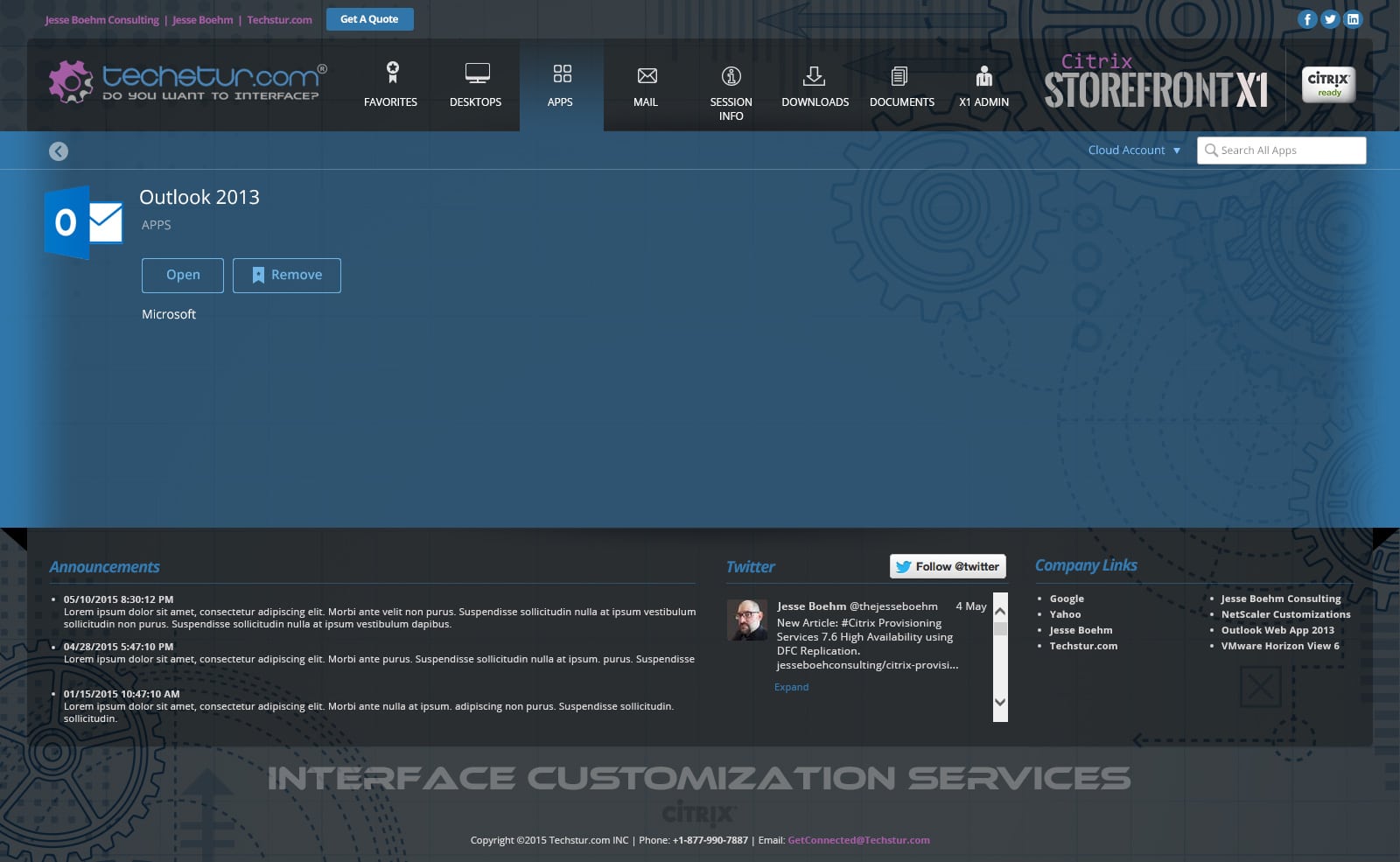 Techstur.com: StoreFront X1 (Theme 3): Citrix StoreFront screenshot 4