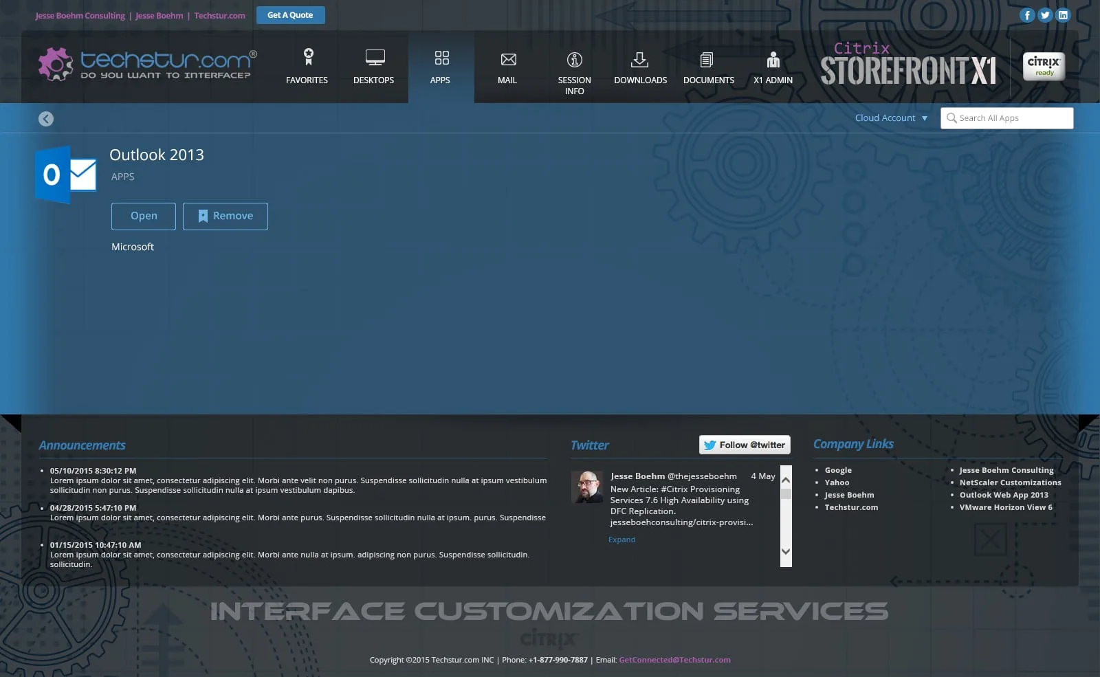 Techstur.com: StoreFront X1 (Theme 3): Citrix StoreFront screenshot 4