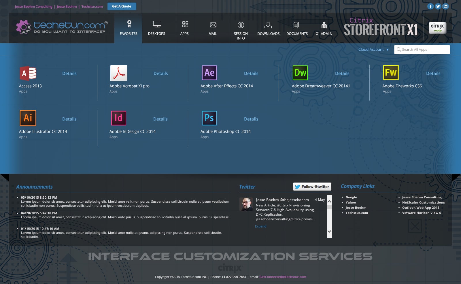 Techstur.com: StoreFront X1 (Theme 3): Citrix StoreFront screenshot 5