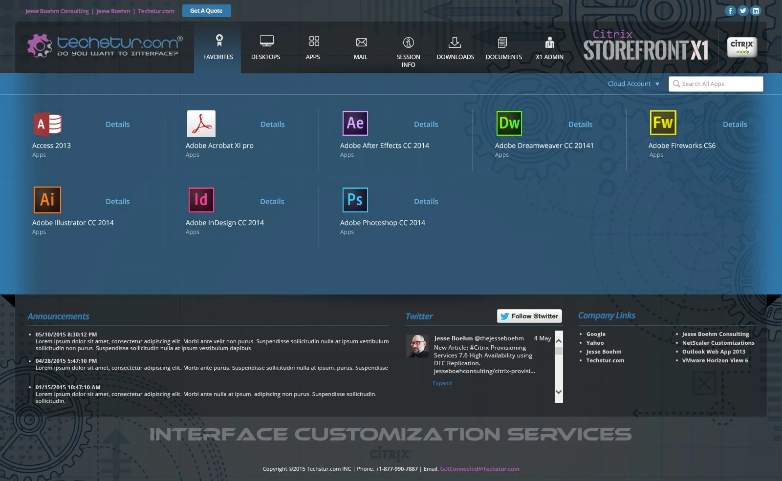 Techstur.com: StoreFront X1 (Theme 3): Citrix StoreFront screenshot 5