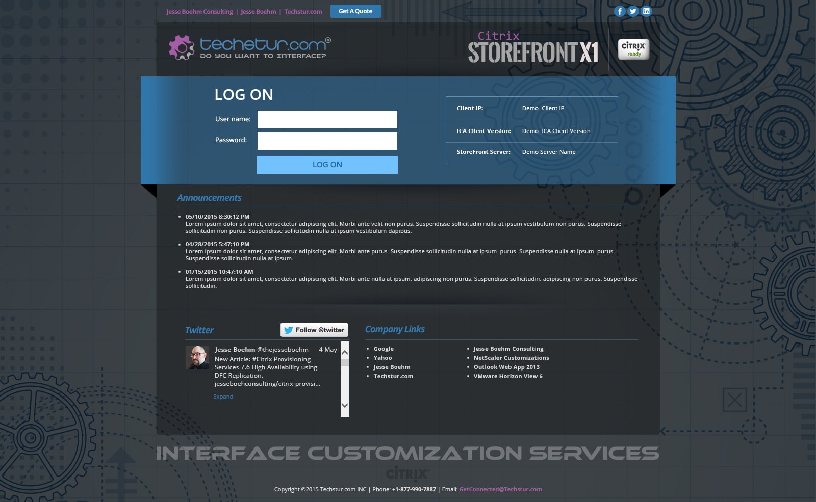 Techstur.com: StoreFront X1 (Theme 3): Citrix StoreFront screenshot 6