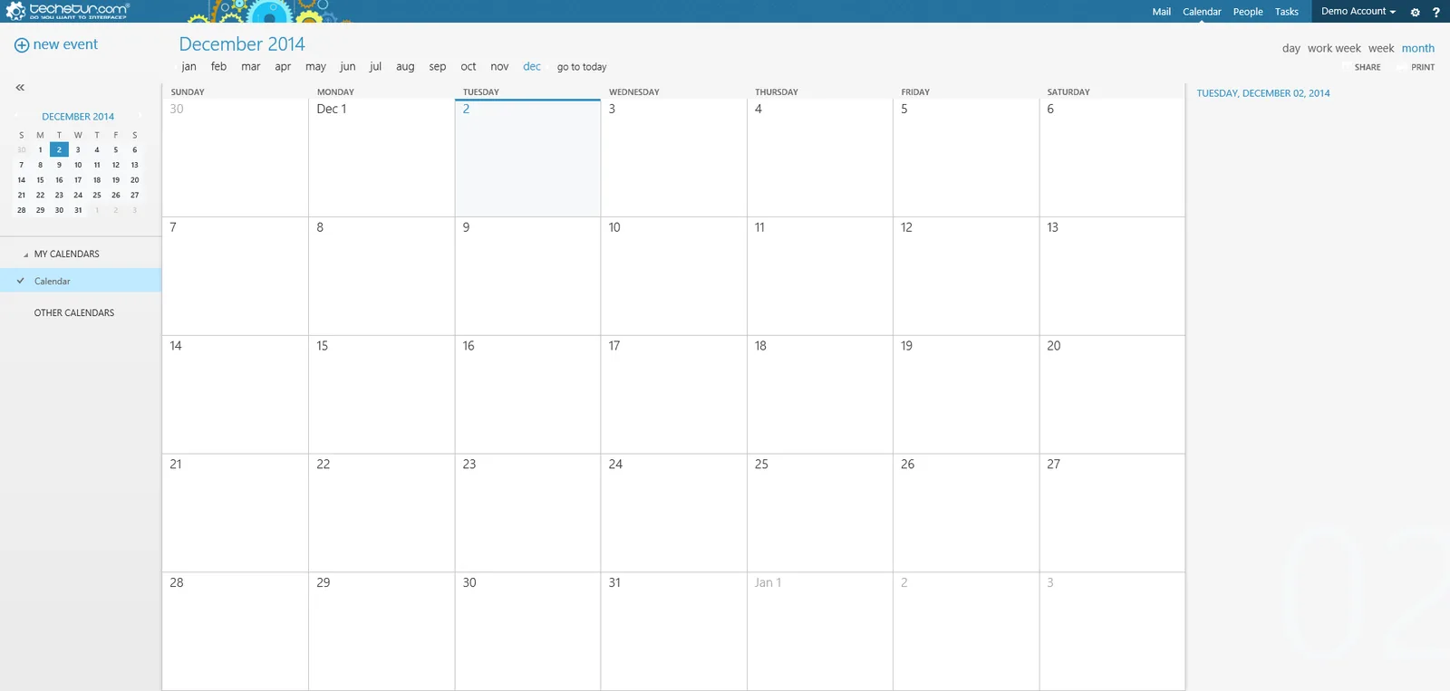 Techstur.com: OWA: Microsoft OWA screenshot 8