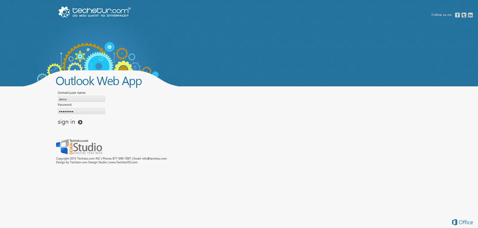 Techstur.com: OWA: Microsoft OWA screenshot 5