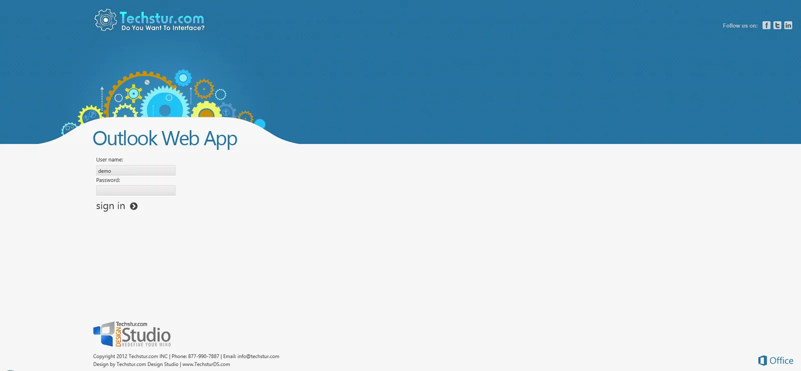 Techstur.com: OWA: Microsoft OWA screenshot 10