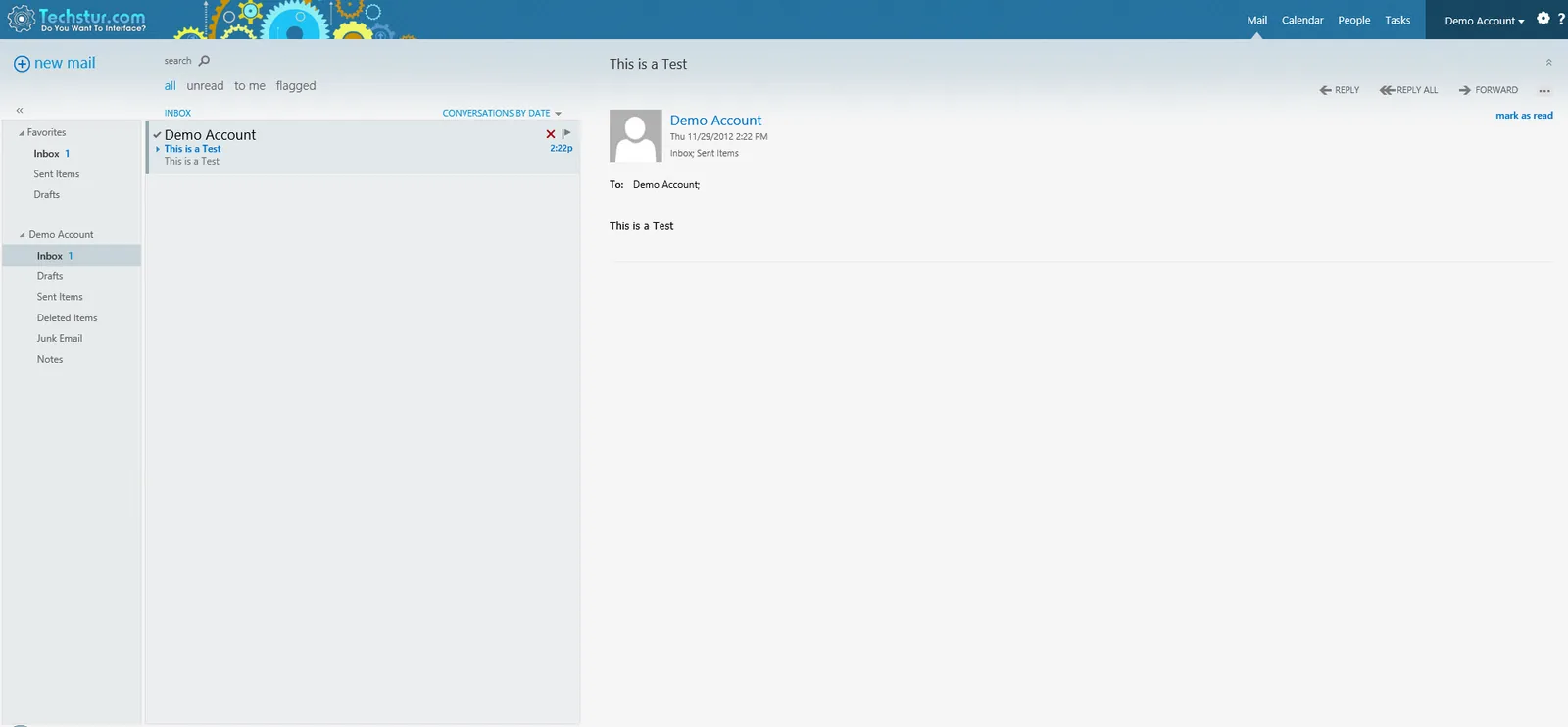 Techstur.com: OWA: Microsoft OWA screenshot 12