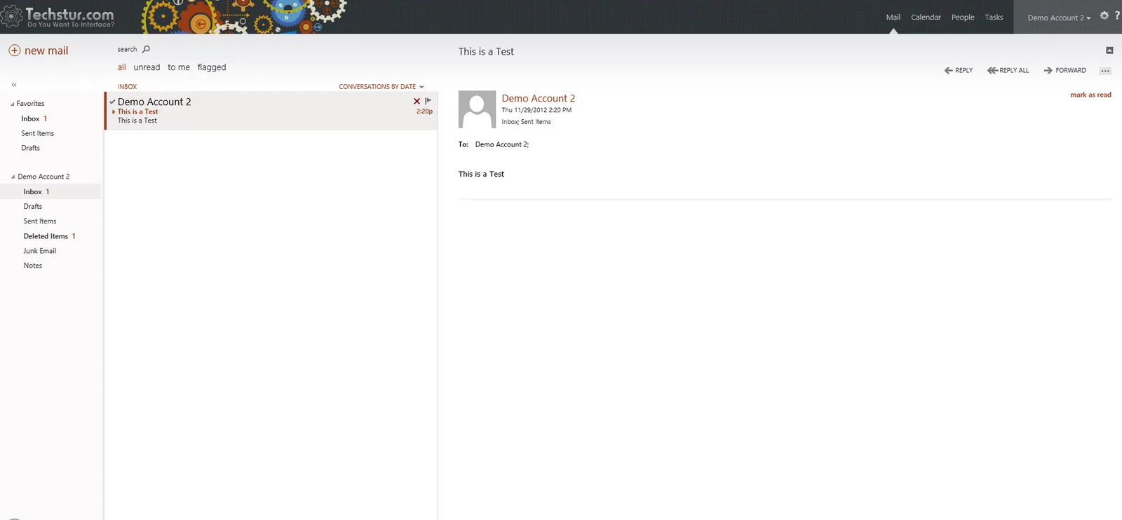 Techstur.com: OWA: Microsoft OWA screenshot 14